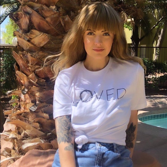 :::LOW STOCK::: “LOVED" graphic tee - Picture 1 of 4